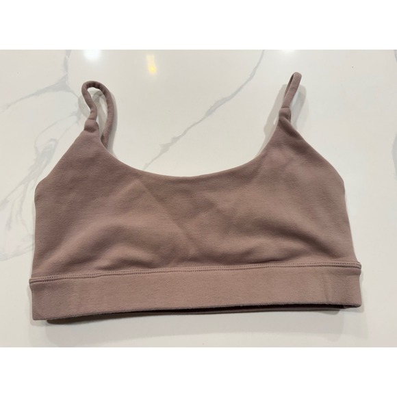 Buff Bunny Cloud Bralette Sports Bra Super Soft Tan/Mauve Size Medium - Picture 5 of 8